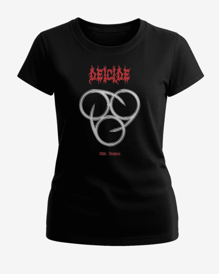 Polera de Mujer Negro de Deicide Bible Bashers