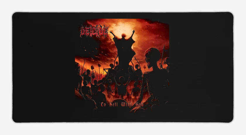 Mouse pad Gamer Deicide To Hell With God