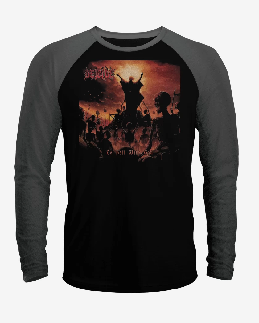 Polera Raglan Deicide To Hell With God