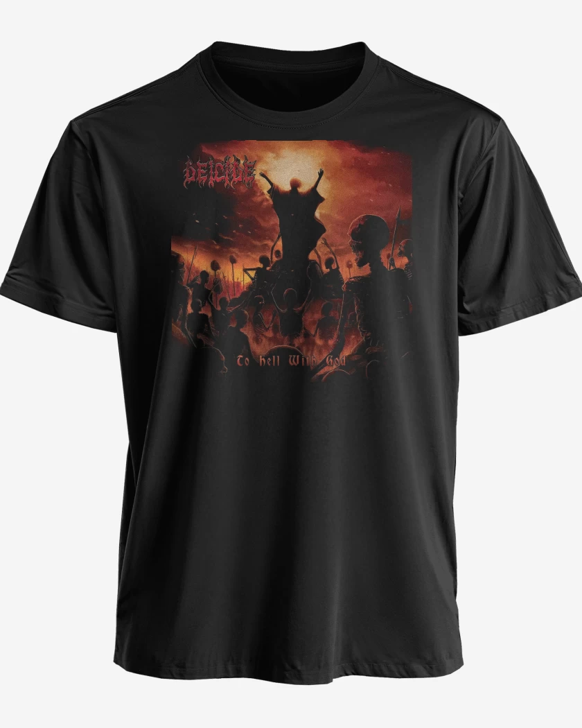 Polera premium Negro de Deicide To Hell With God