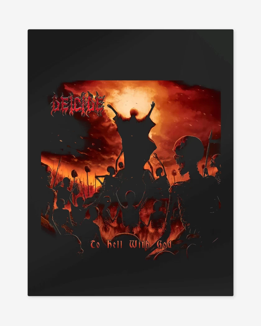Print metalico Deicide To Hell With God