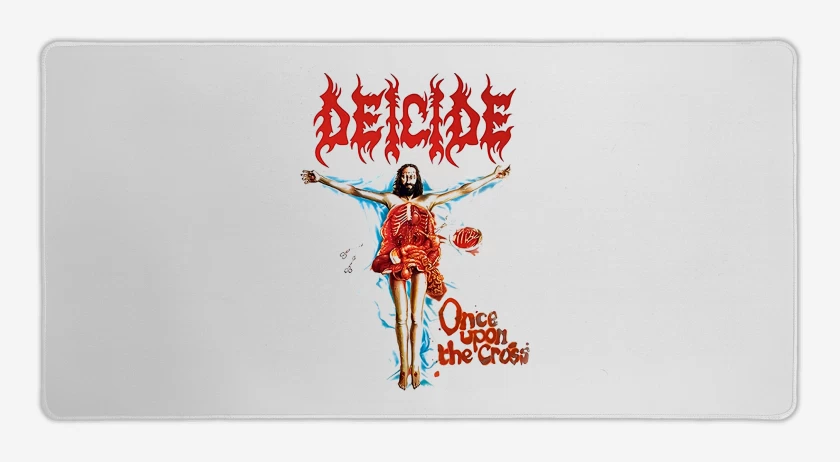 Mouse pad Gamer Blanco de Deicide Once Upon The Cross B