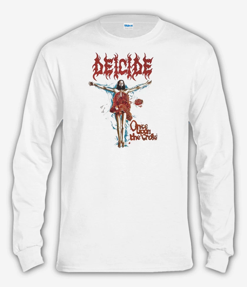 Polera manga larga Deicide Once Upon The Cross B