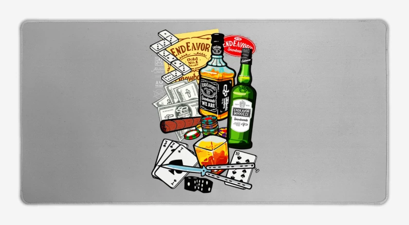 Mouse pad Gamer Gris Melange de Vicios