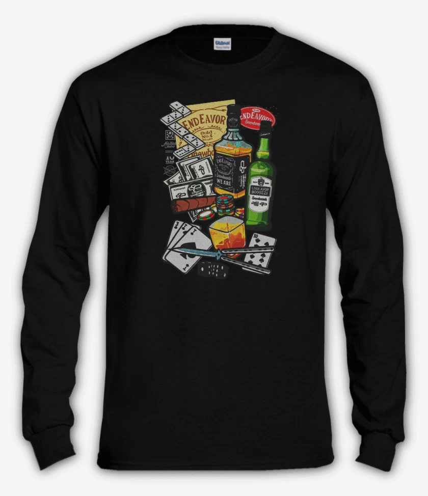 Polera manga larga Negro de Vicios