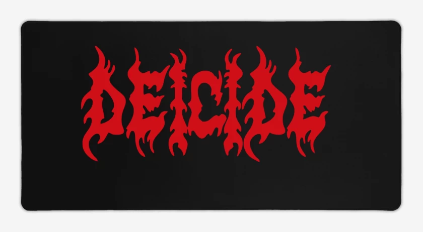 Mouse pad Gamer Negro de Deicide Logo Rojo