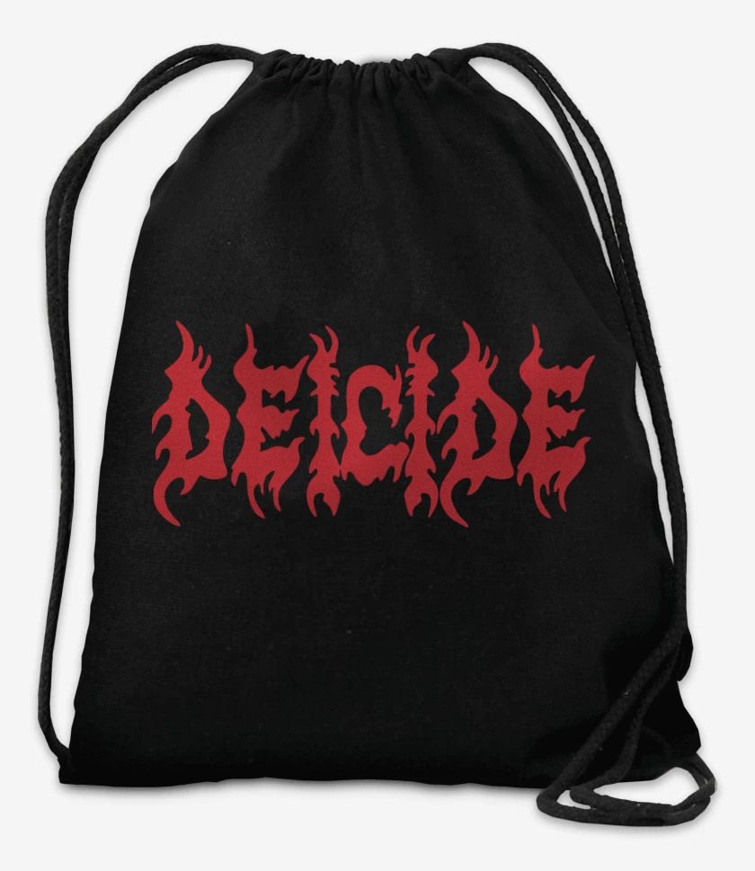 Mochila Negro de Deicide Logo Rojo