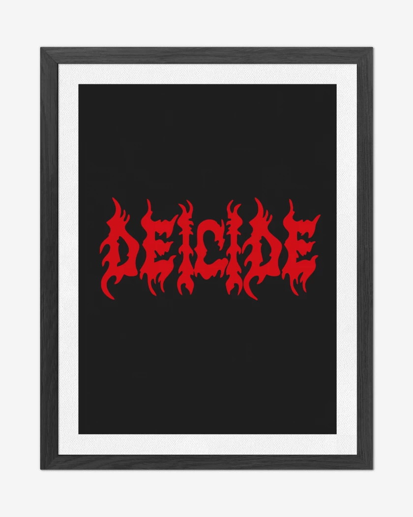 Cuadro decorativo Deicide Logo Rojo
