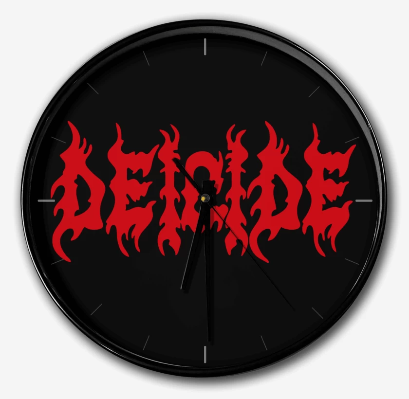 Reloj Negro de Deicide Logo Rojo