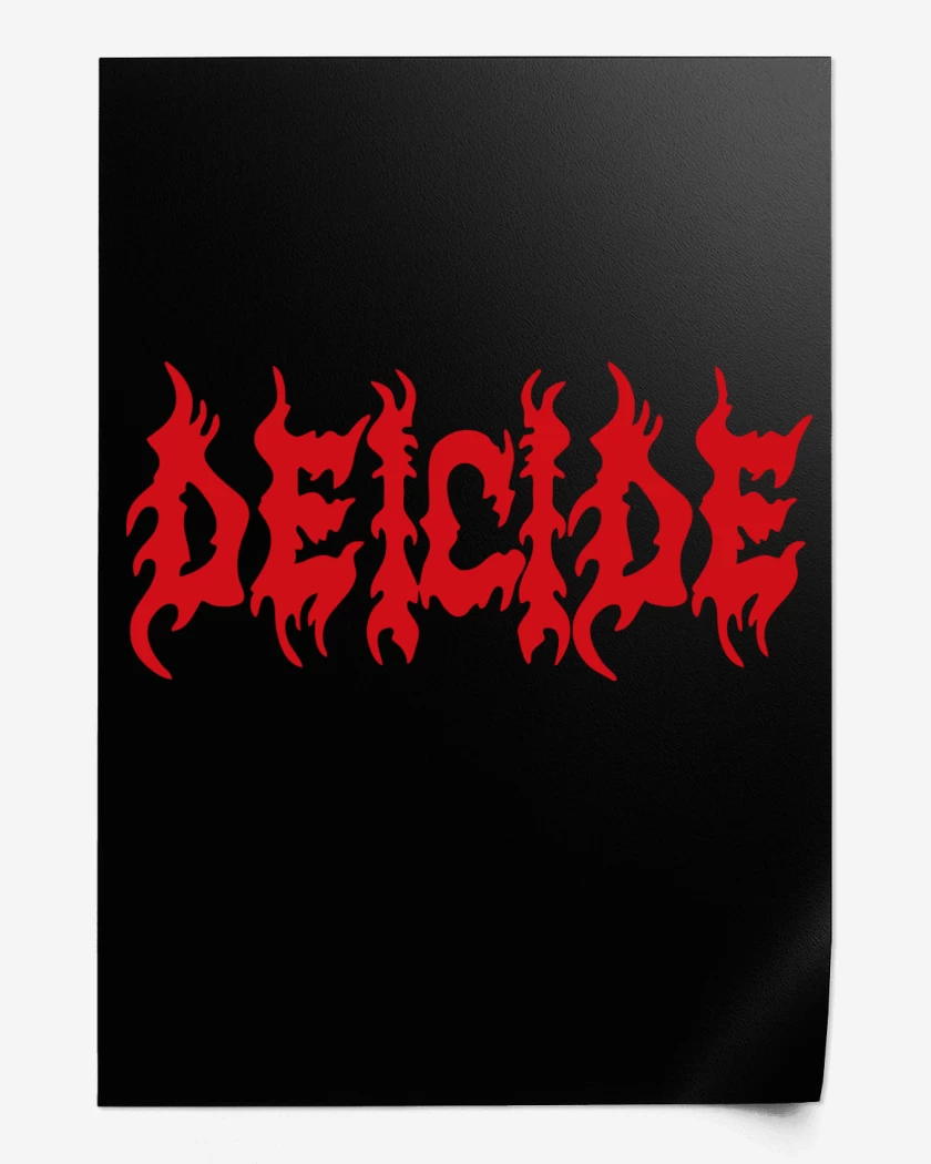 Print Deicide Logo Rojo