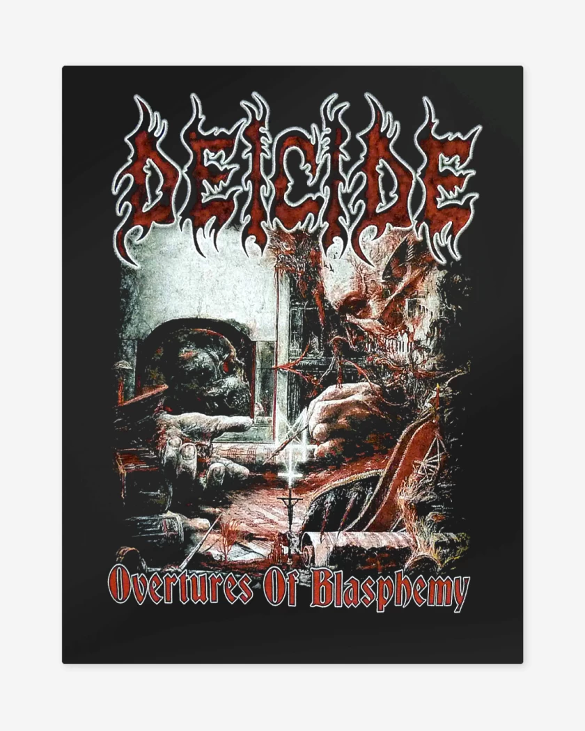Print metalico Deicide Overtures of Blasphemy
