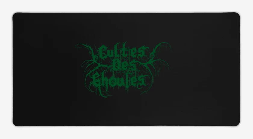 Mouse pad Gamer Negro de Cultes des Ghoules Logo