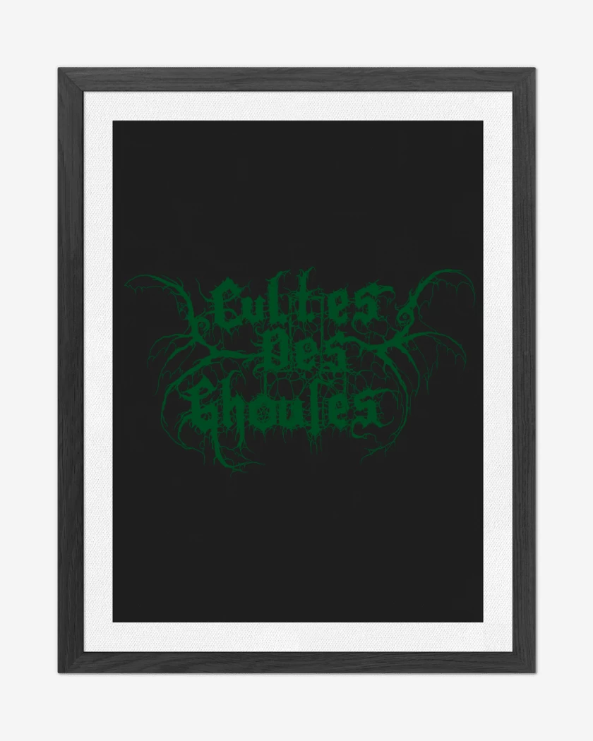 Cuadro decorativo Negro de Cultes des Ghoules Logo