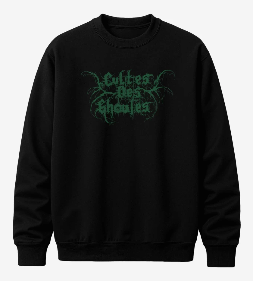 Poleron polo Negro de Cultes des Ghoules Logo