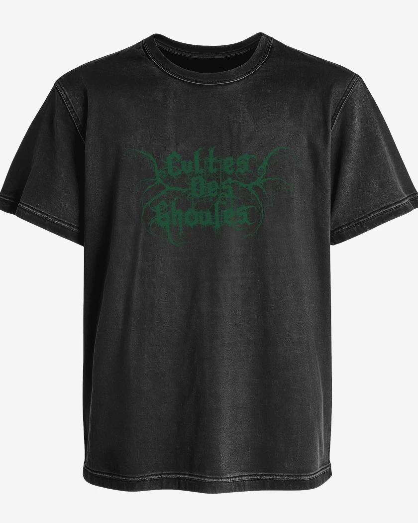 Polera desgastada Negro de Cultes des Ghoules Logo