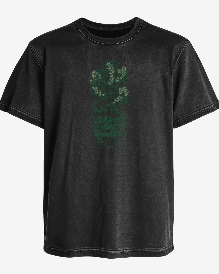 Polera desgastada Negro de Cultes 
