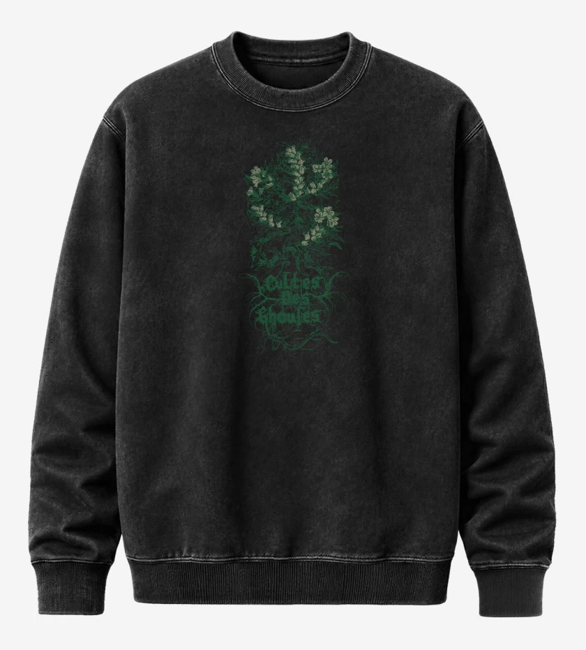 Poleron Polo Acid Wash Negro de Cultes 