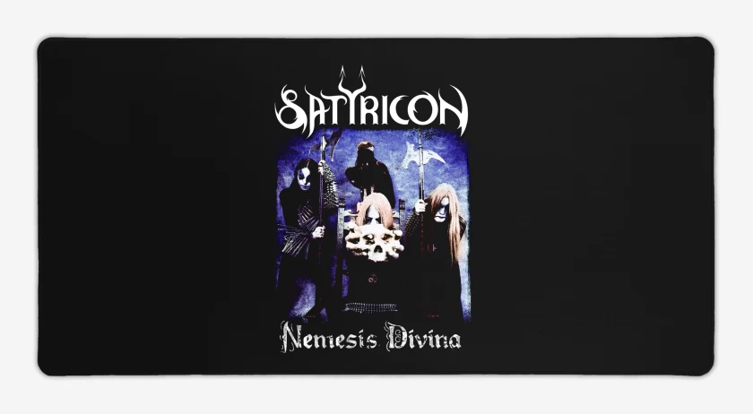 Mouse pad Gamer Negro de Satyricon Nemesis Divina