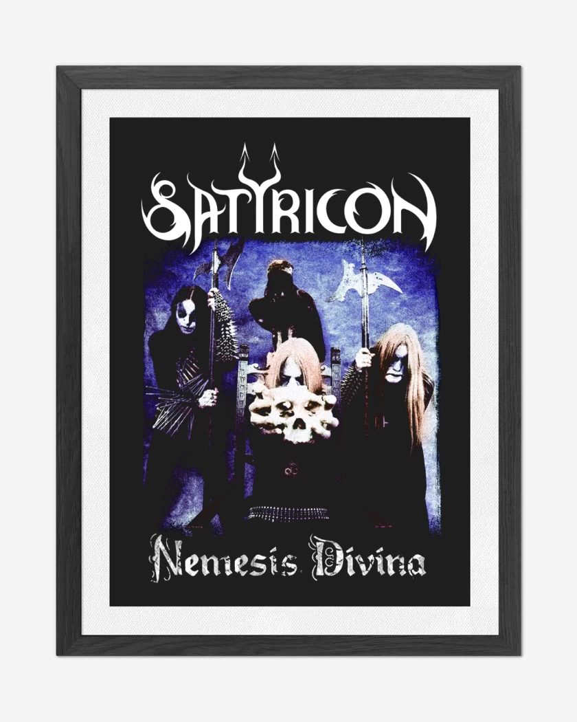 Cuadro decorativo Negro de Satyricon Nemesis Divina