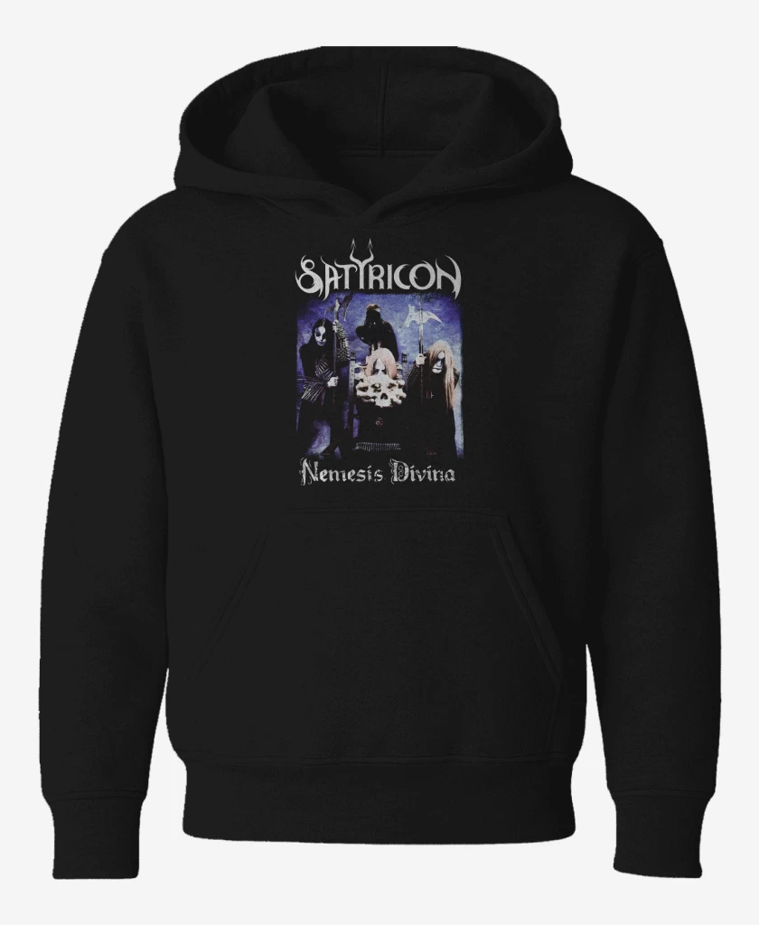 Poleron de niño Negro de Satyricon Nemesis Divina