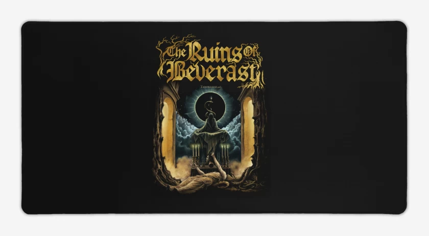Mouse pad Gamer Negro de The Ruins of Beverast Templeschlaf