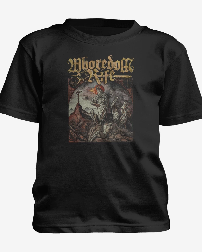 Polera de niño Negro de Whoredom Rife Den vrede makt
