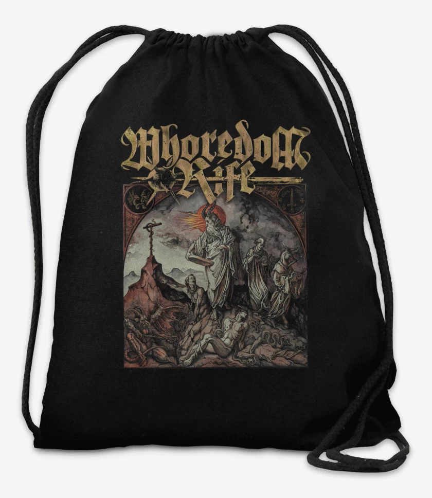 Mochila Negro de Whoredom Rife Den vrede makt