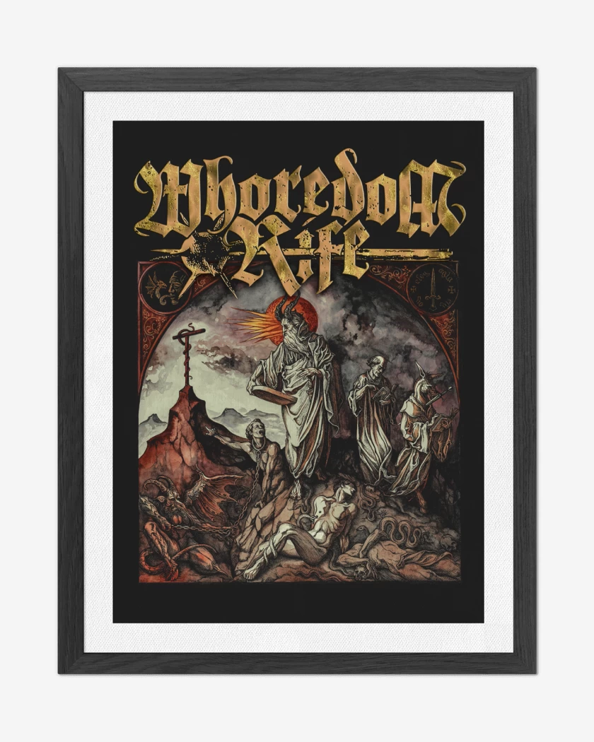 Cuadro decorativo Negro de Whoredom Rife Den vrede makt
