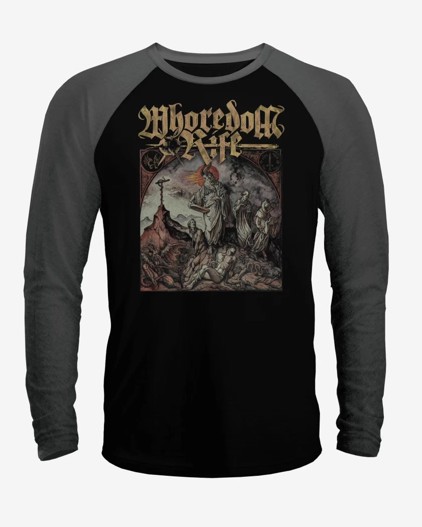 Polera Raglan Whoredom Rife Den vrede makt