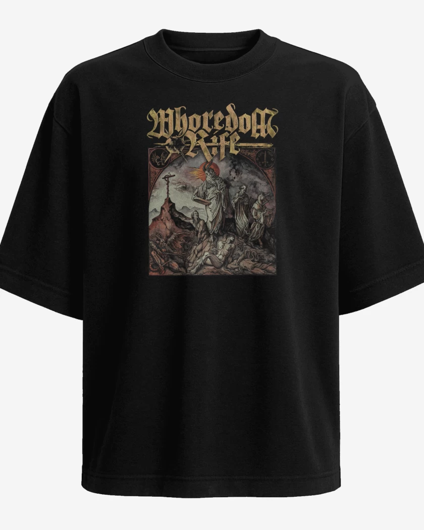 Polera Oversize Whoredom Rife Den vrede makt