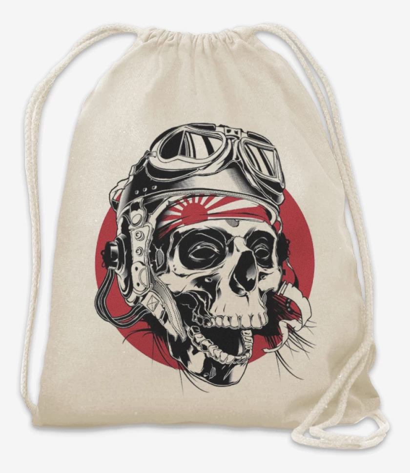 Mochila Blanco de Kamikaze Skull