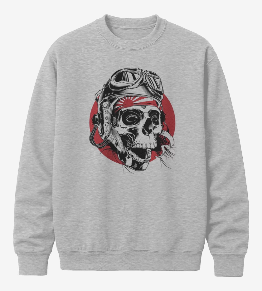 Poleron polo Kamikaze Skull
