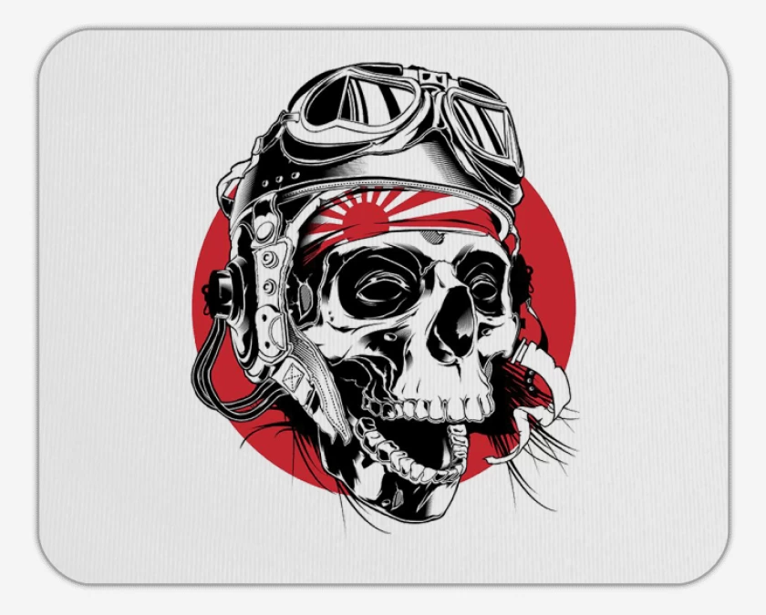 Mousepad Kamikaze Skull