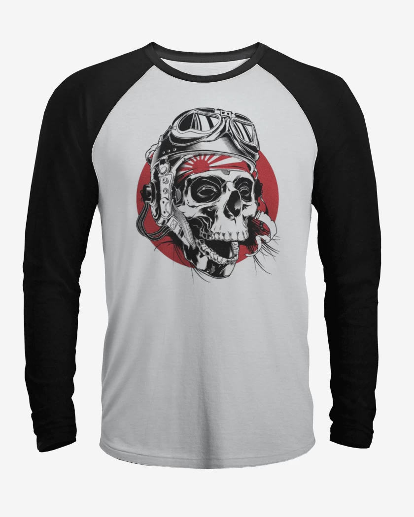 Polera Raglan Kamikaze Skull