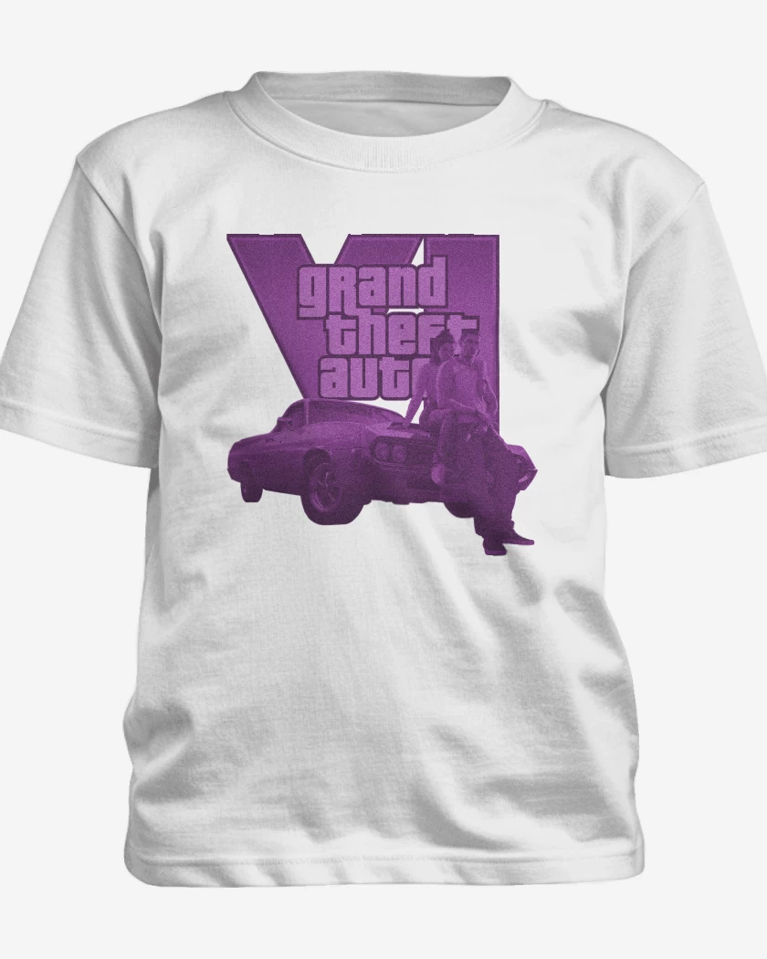 Polera de niño Blanco de Gta 6 R