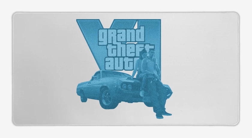 Mouse pad Gamer Blanco de GTA 6 A