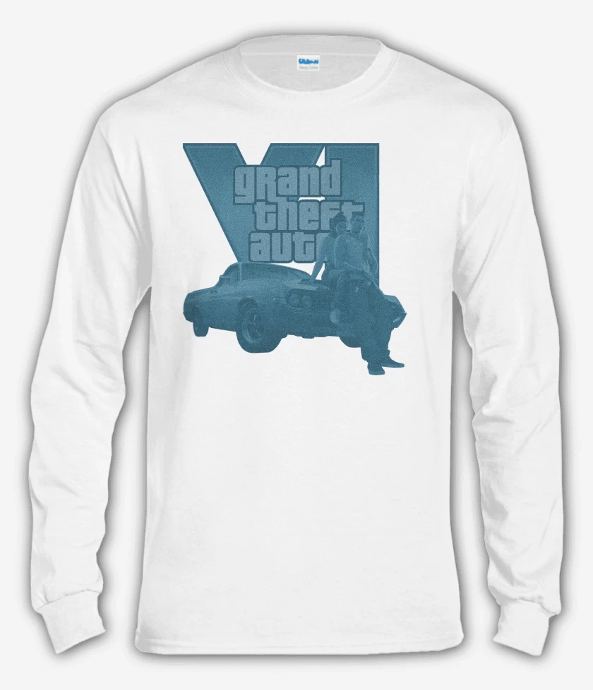 Polera manga larga Blanco de GTA 6 A