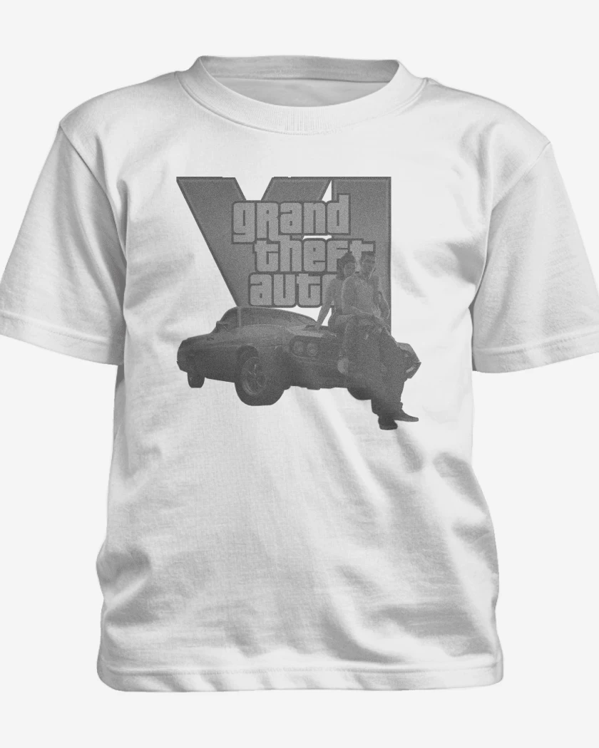 Polera de niño Blanco de Gta 6 BW