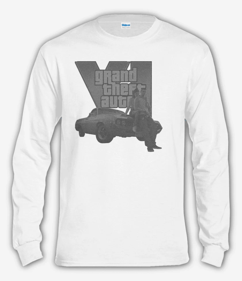 Polera manga larga Gta 6 BW