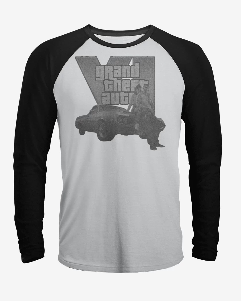 Polera Raglan Gta 6 BW