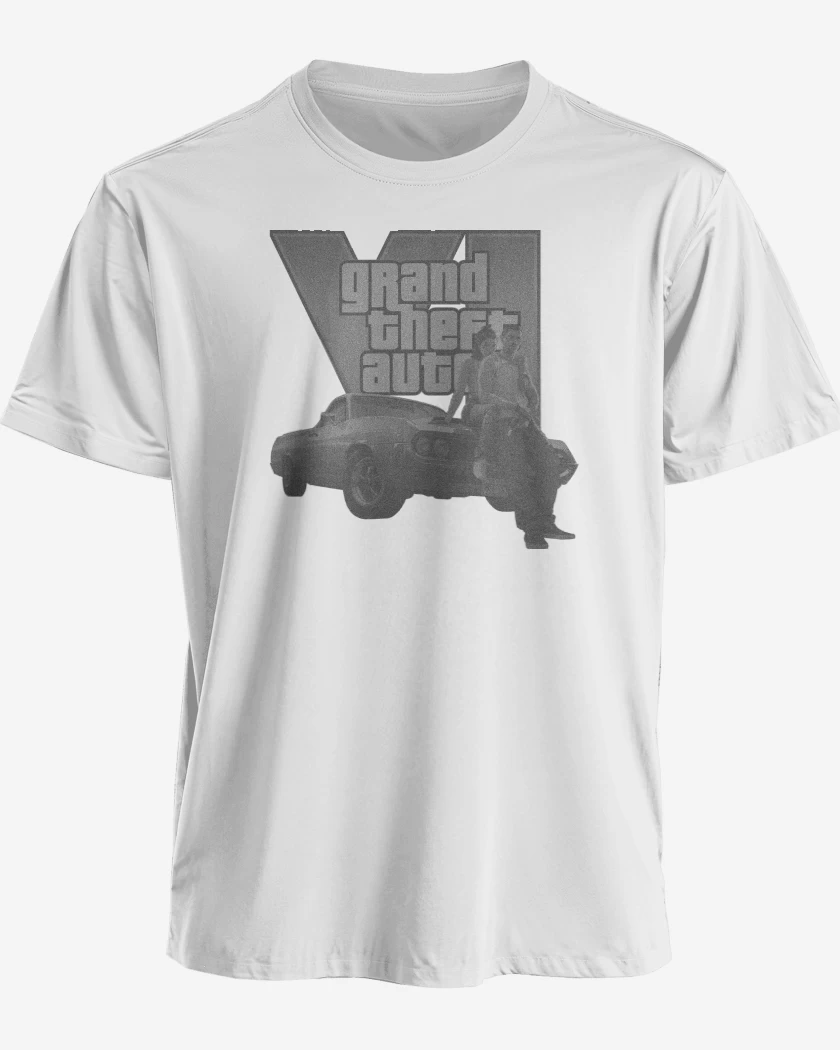 Polera premium Blanco de Gta 6 BW