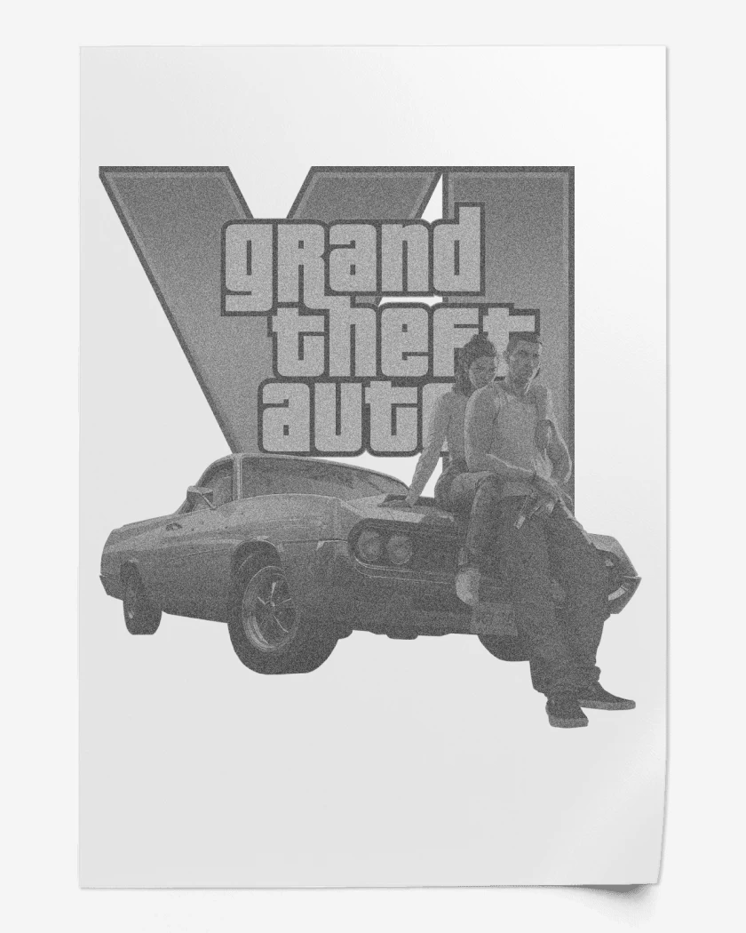 Print Gta 6 BW