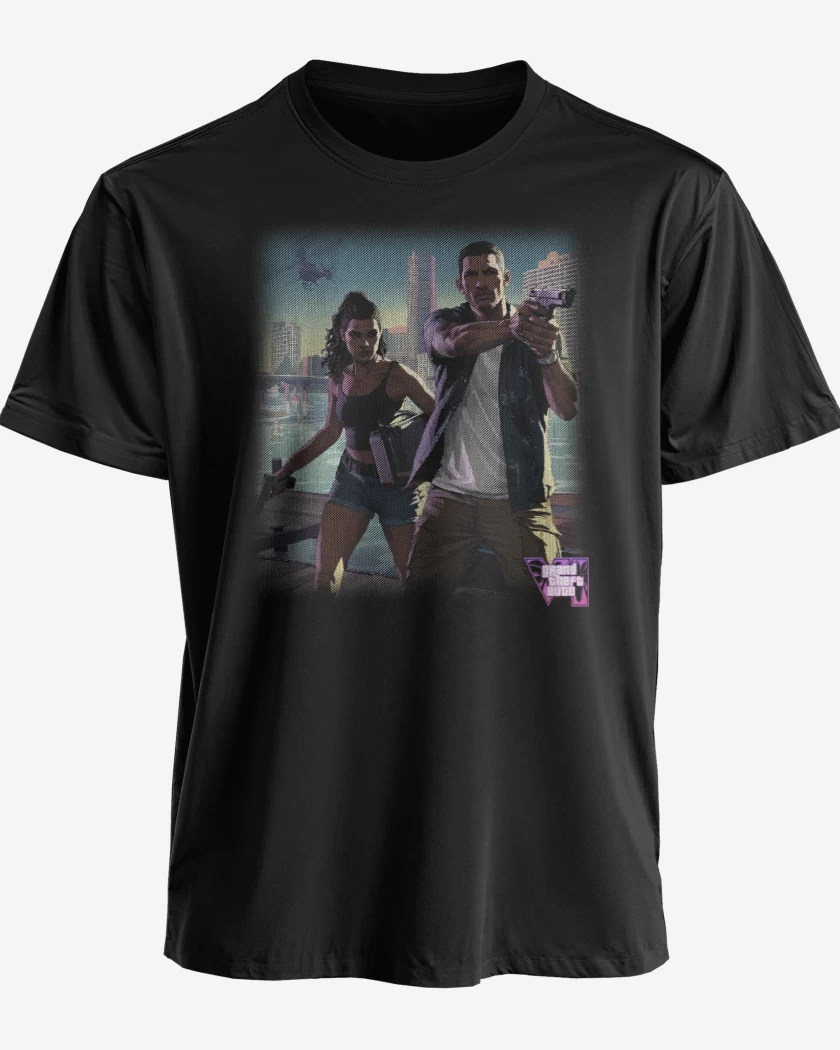 Polera premium Negro de GTA VI S