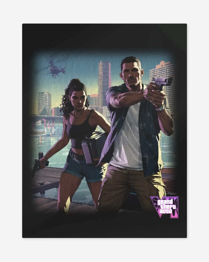 Print metalico Negro de GTA VI S
