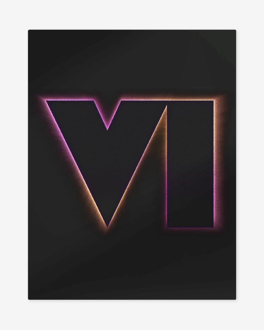 Print metalico Negro de GTA 6 Single