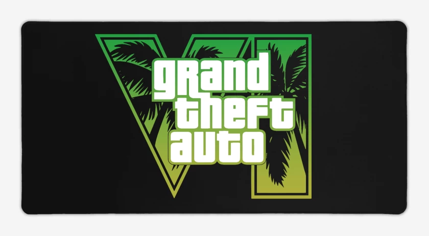 Mouse pad Gamer Negro de GTA 6 Green