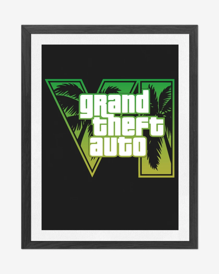 Cuadro decorativo Negro de GTA 6 Green