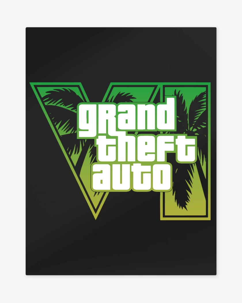 Print metalico Negro de GTA 6 Green