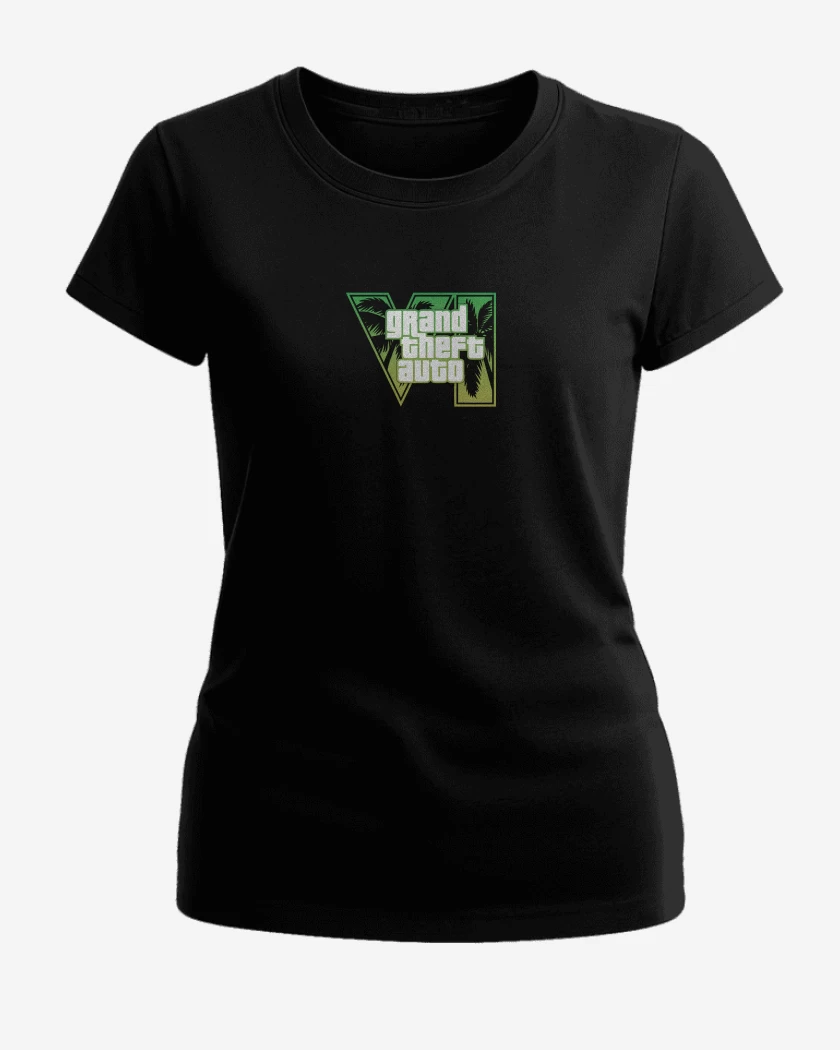 Polera de Mujer Negro de GTA 6 Green