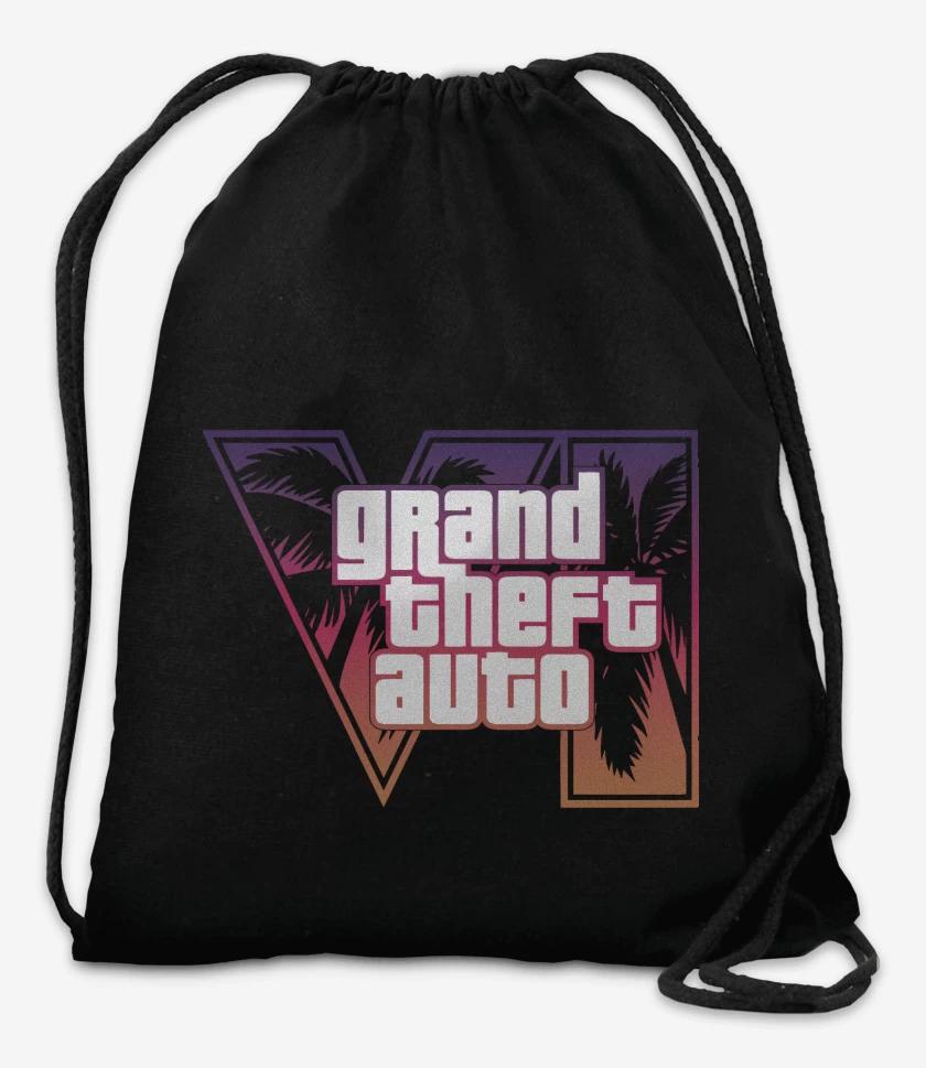 Mochila Negro de GTA 6 Red